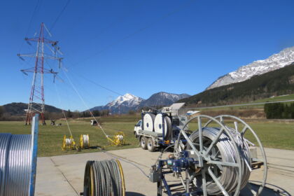 1:1 Seiltausch 220 kV Ltg. Tauern - Wei&szlig;enbach, System 221/222