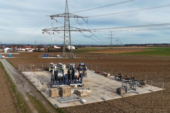 Behangwechsel 380 kV Ltg. Isar - Pleinting Ltg. Nr. B117 