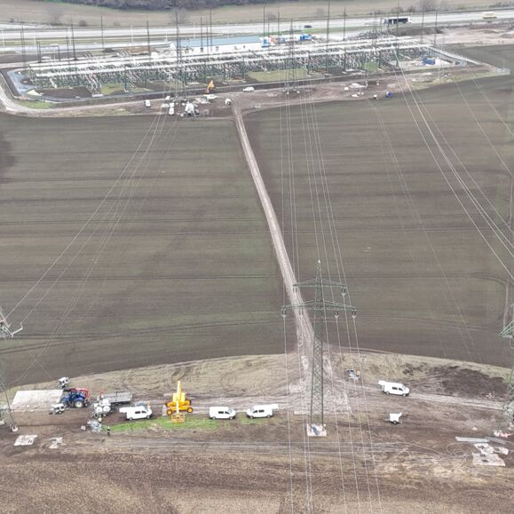 Leitungseinbindung 110 kV Leitung UW Kettlasbrunn Süd Leitungseinbindung 110 kV Leitung UW Kettlasbrunn Süd